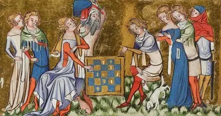 Medieval ladies and gentlemen