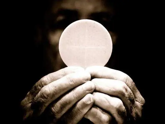eucharist sepia