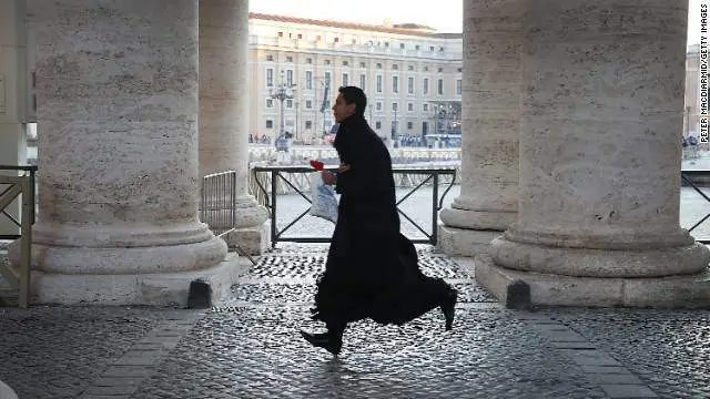 Friar runs race