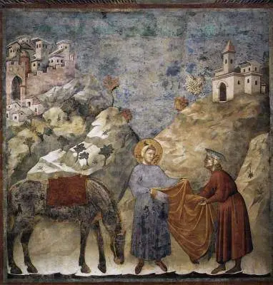 St. Francis giving a beggar his cloak