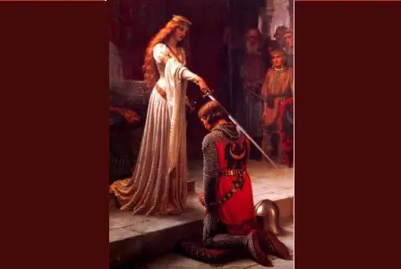 The dubbing of a knight