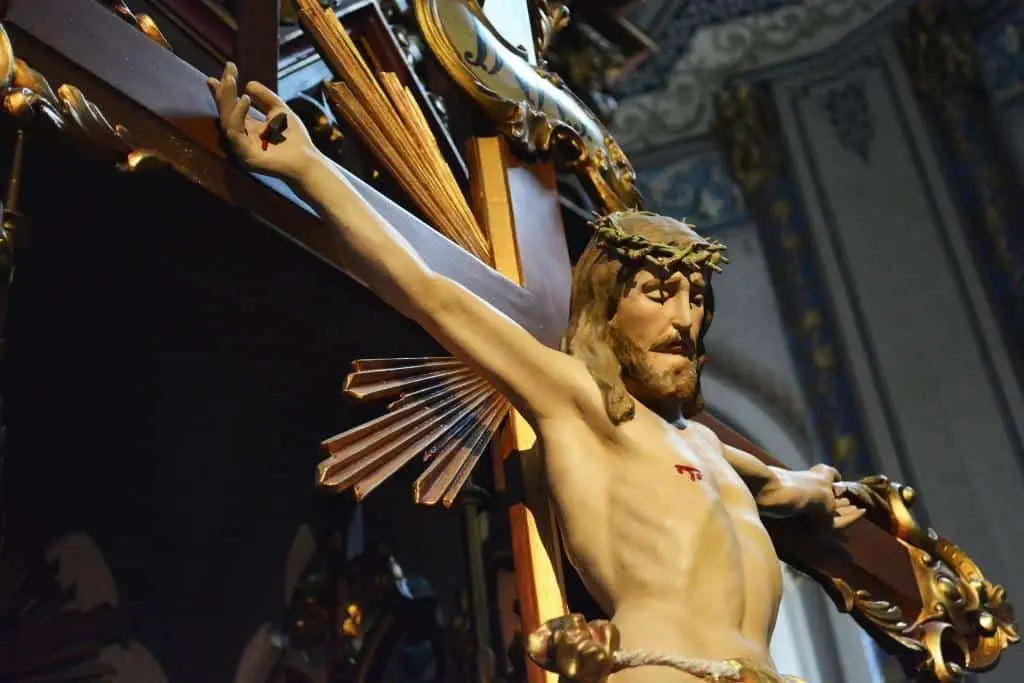 close up of a crucifix