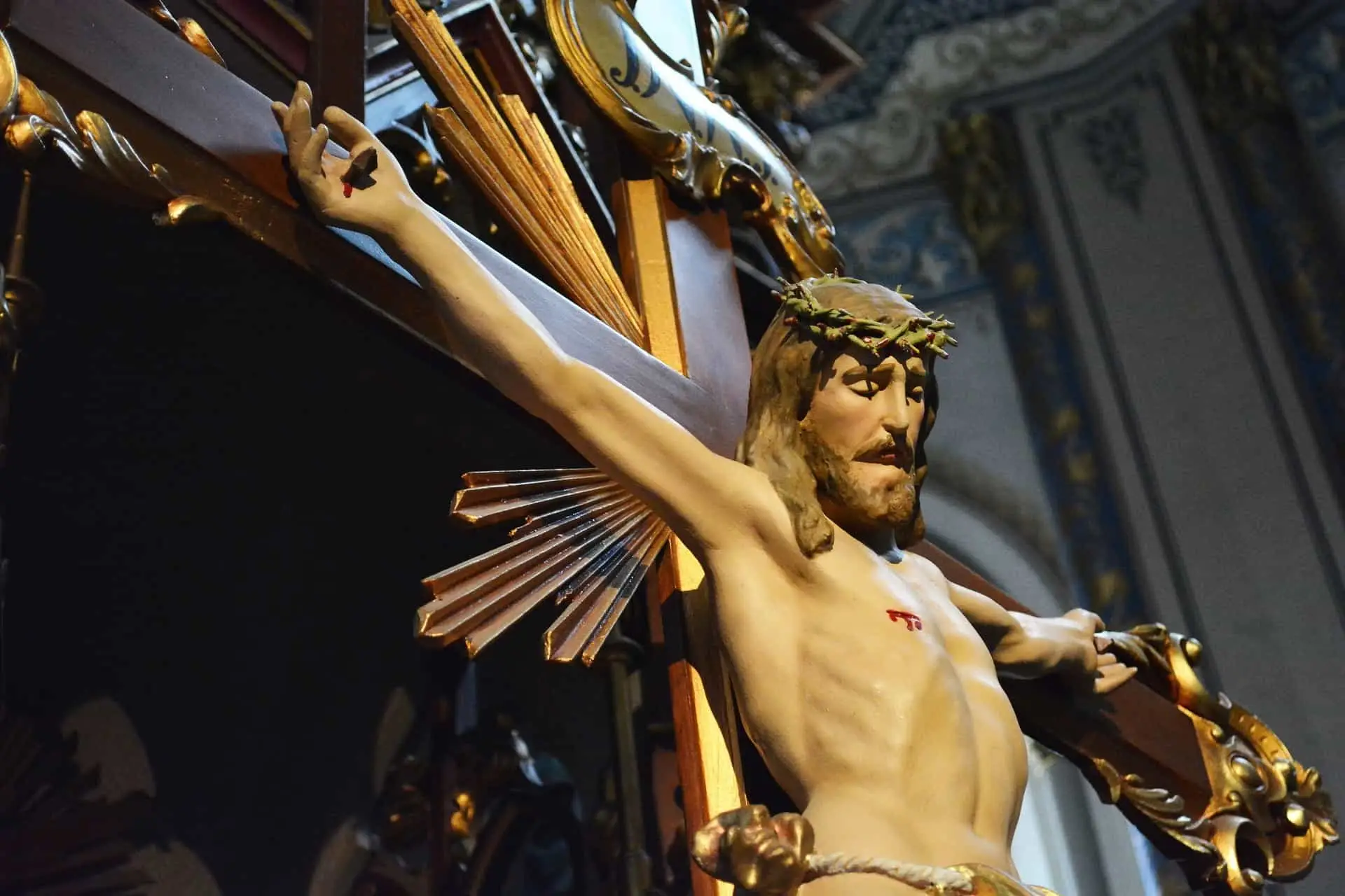 close up of a crucifix