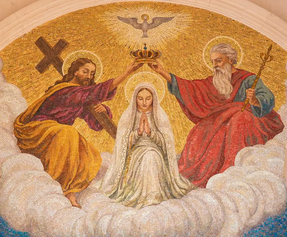 The coronation of Mary, Queen of Heaven and earth