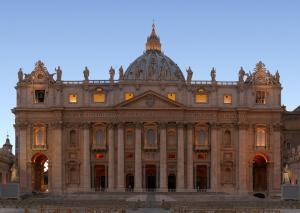 outside of St. Peter's Basilica