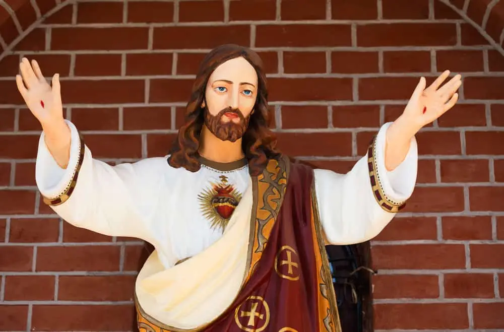 Statue of Jesus with Sacred Heart